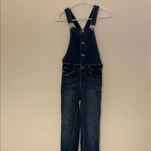 NEW denim overalls dark wash blue